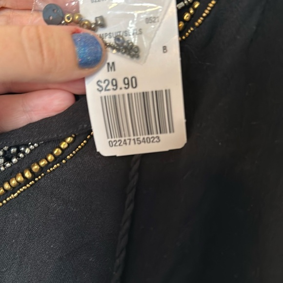 FOREVER 21 NWT black M Romper - Picture 1 of 6